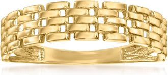 Canaria Canaria 10kt Yellow Gold Panther-Link Ring