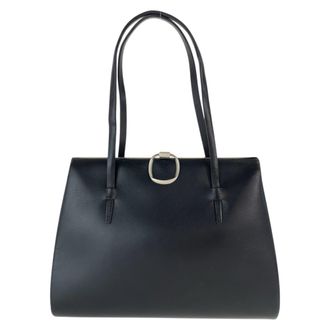 Loewe Black Leather Handbag Shoulder Bag Tote Bag (Pre-Owned)