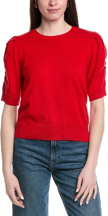 Frame Denim Frame Denim Frankie Puff Sleeve Wool & Cashmere-Blend Sweater