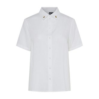 Pieces Hemdje met korte mouwen en geborduurde hartjes