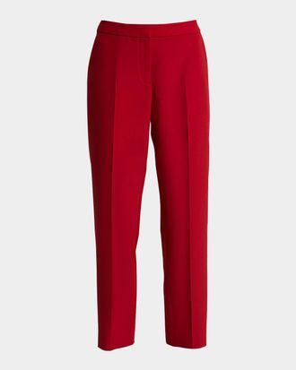 Dries Van Noten Poumas Straight Leg Wool Trousers