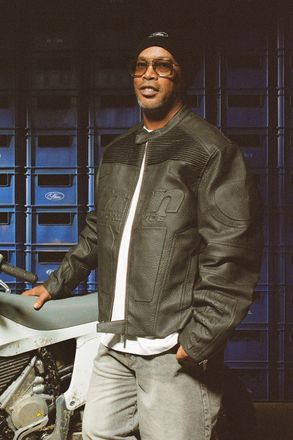 Boohooman Mens Boxy Fit Embossed Man Moto Jacket - Black - Size X-Small