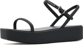 Crocs Miami Y-strap Platform Sandals Womens Dress Sandals Black : 11 M, Synthetic