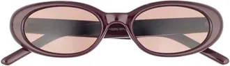 BP. Narrow Oval Sunglasses in Burgundy at Nordstrom