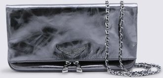 Zadig&Voltaire Silver Leather Rock Vintage Metal Shoulder Bag
