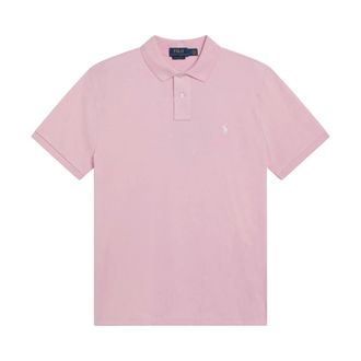 Polo Ralph Lauren Polo Shirts, male, Pink, Size: M Short Sleeve Knit