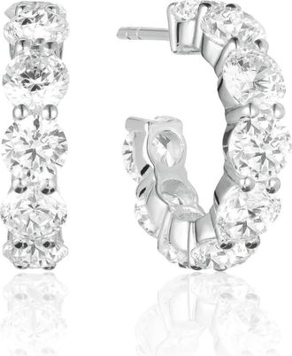 Sif Jakobs Jewellery Earrings Belluno Creolo in Sterling Silver at Nordstrom