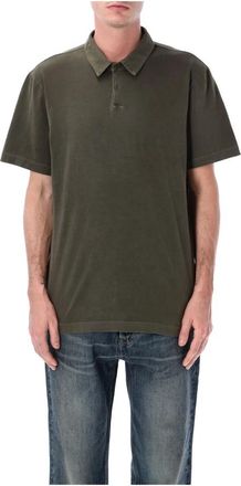 James Perse Revised Standard Polo - Heren - Polos - Groen - 2XL - Katoen - Tops