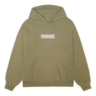 SUPREME FW23 Box Logo Hooded Sweatshirt Dark Sand 166932