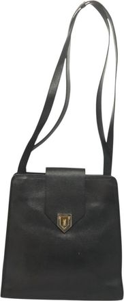 Saint Laurent Black Leather Shoulder Bag (Pre-Owned)