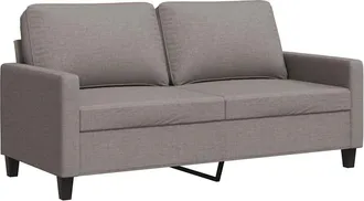 vidaXL Sof&aacute; De 2 Plazas De Tela Gris Taup&eacute; 140 Cm Vidaxl