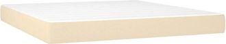 vidaXL Vidaxl - Colch&oacute;n De Muelles Ensacados Tela Color Crema 180x200x20 Cm