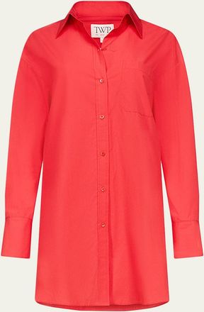 TWP Big Joe Cotton Button-Front Shirtdress