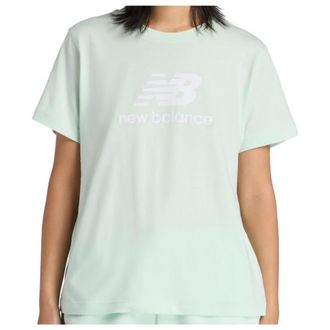 New Balance Sport Essentials Jersey Logo T-Shirt T-Shirt f&uuml;r Damen | wei&szlig;