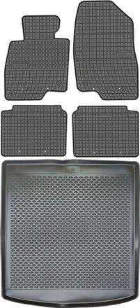 OEM Juego De Alfombrillas De Goma Para Mazda 6 Iii Kombi De 2013 + Alfombrilla Para El Maletero