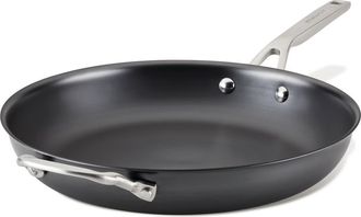 KitchenAid Nitro Carbon Steel 12-Inch Fry Pan with Helper Handle in Gray at Nordstrom Rack