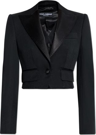 Dolce & Gabbana Wollen blazer - Dames - Blazers - Zwart - XS - Wol - Jassen