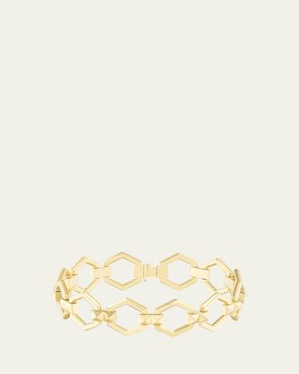 Harwell Godfrey 18K Yellow Gold Pyramid Stud Foundation Bracelet