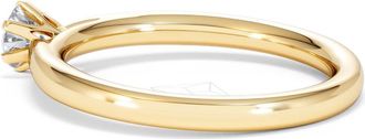 The Diamond Store Certified Low Set Chloe 18K Gold Diamond Engagement Ring 0.33CT