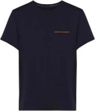 Roberto Ricci Design Oxford Pocket T-Shirt - Heren - T-shirts - Blauw - S - Tops
