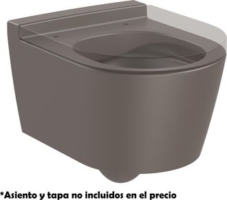 Roca Taza Suspendida Compacta Rimless Con Salida Horizontal Round Inspira - Roca Color: Transparente