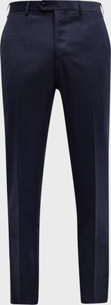 Giorgio Armani Mens Solid Wool Dress Pants