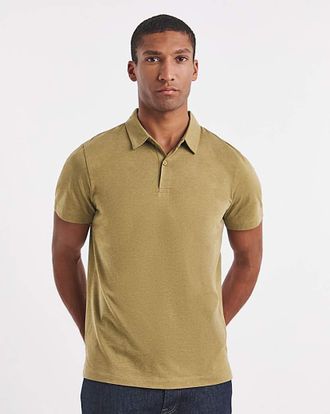 Jacamo Marl Jersey Polo Shirt Long