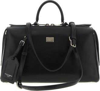 Dolce & Gabbana Dames, Tassen, Zwart, Maat: ONE Size Katoen