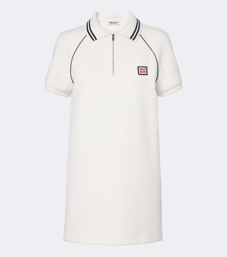 Miu Miu Cotton piqu&eacute; polo dress