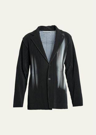 Homme Pliss&eacute; Issey Miyake Mens In The Shadow Pleated Sport Jacket