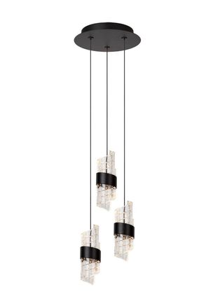 Lucide KLIGANDE Dimmable Adjustable Height Indoor Stylish LED Pendant Light in Black
