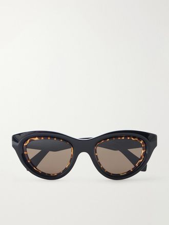 Loewe Occhiali Da Sole In Acetato Con Montatura Cat-eye Anagram - Nero