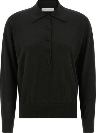 Dries Van Noten Tuno Polo Nero-Donna