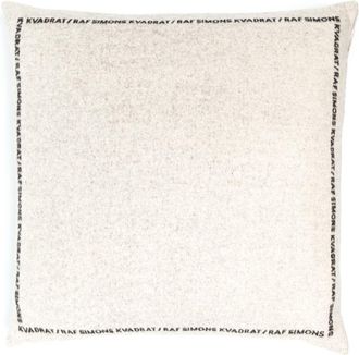 Kvadrat X Raf Simons Neutral Double Face Wool Cushion - Unisex - Virgin Wool