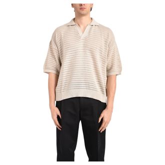 Daniele Alessandrini Polo Shirts, male, Beige, Size: 2XL Dumc0021Yco0017 Polo Shirt