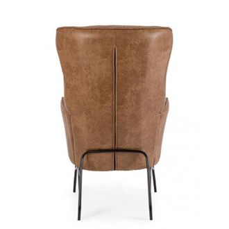 BIZZOTTO Bizzotto - Poltrona di design moderno in similpelle - savannah - Colore: Marrone