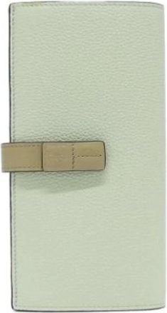 Loewe Pre-owned Wallets, female, Green, Size: ONE SIZE Pre-owned Long Wallet (bi-fold)