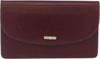 Dior Pre-owned Vintage Chain Flap Schoudertas - Dames - Vintage Clutch - Rood - ONE Size - Leer - Vintage
