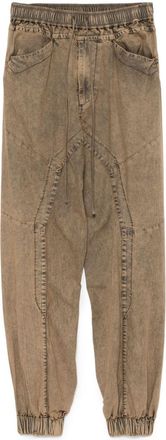 Julius Blaze Track pants - men - Cotton/Nylon - 3 - Brown