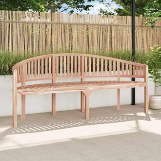vidaXL vidaXL Panchina a Forma di Banana 200 cm in Legno Massello di Teak