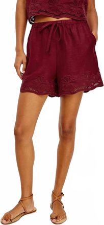 Rails Womens Jenner Short In Berry Hibiscus