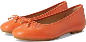 FitFlop Delicato Bow Soft Leather Ballerinas Womens Flat Shoes Satsuma : 9 M (B), Leather/Rubber