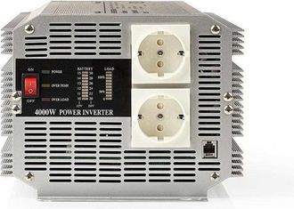 Nedis Pims400012 Convertidor 4000 W Negro 12v A 230v