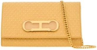 Carolina Herrera Tassen, Dames, Geel, ONE Size, Leer, Bags