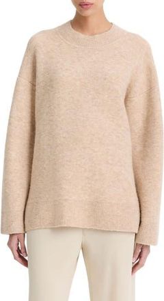 Vince Textured Soft Sculpt Oversize Tunic Sweater in Heather Wheat Cream at Nordstrom Rack, Size Xx-Small