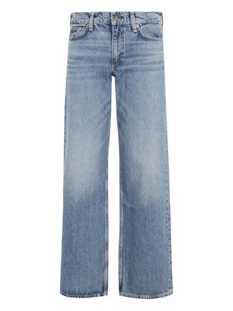 Rag & Bone five-pocket faded wide-leg jeans - Blue