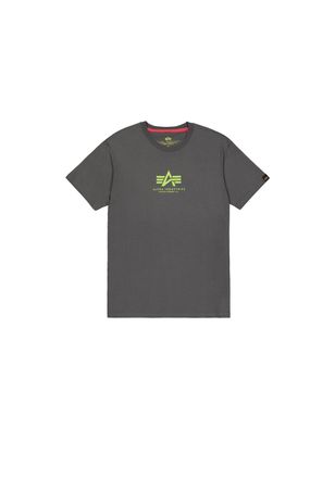 Alpha Industries T-Shirt ALPHA INDUSTRIES Basic T-Shirt ML, Herren, Gr. XS, grau (vintage grau), Obermaterial: 100% Baumwolle, Shirts T-Shirt