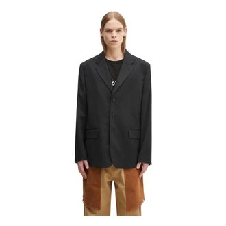 Maison Margiela Maatpak Blazer - Heren - Blazers - Zwart - L - Leer - Jassen