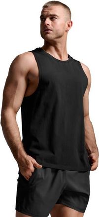 2XU Motion Cotton Flex Tank in Black/black at Nordstrom, Size Xx-Large