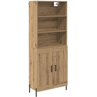 vidaXL Highboard Artisan Oak 69.5 x 32.5 x 180 cm Engineered Wood vidaXL